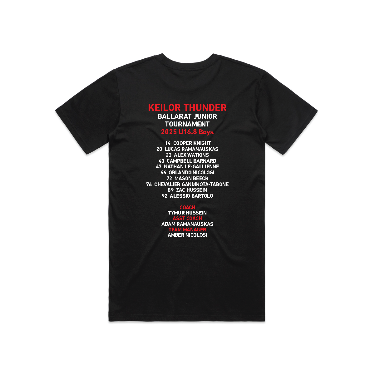 Keilor Thunder National Junior Classic 2025 Tee