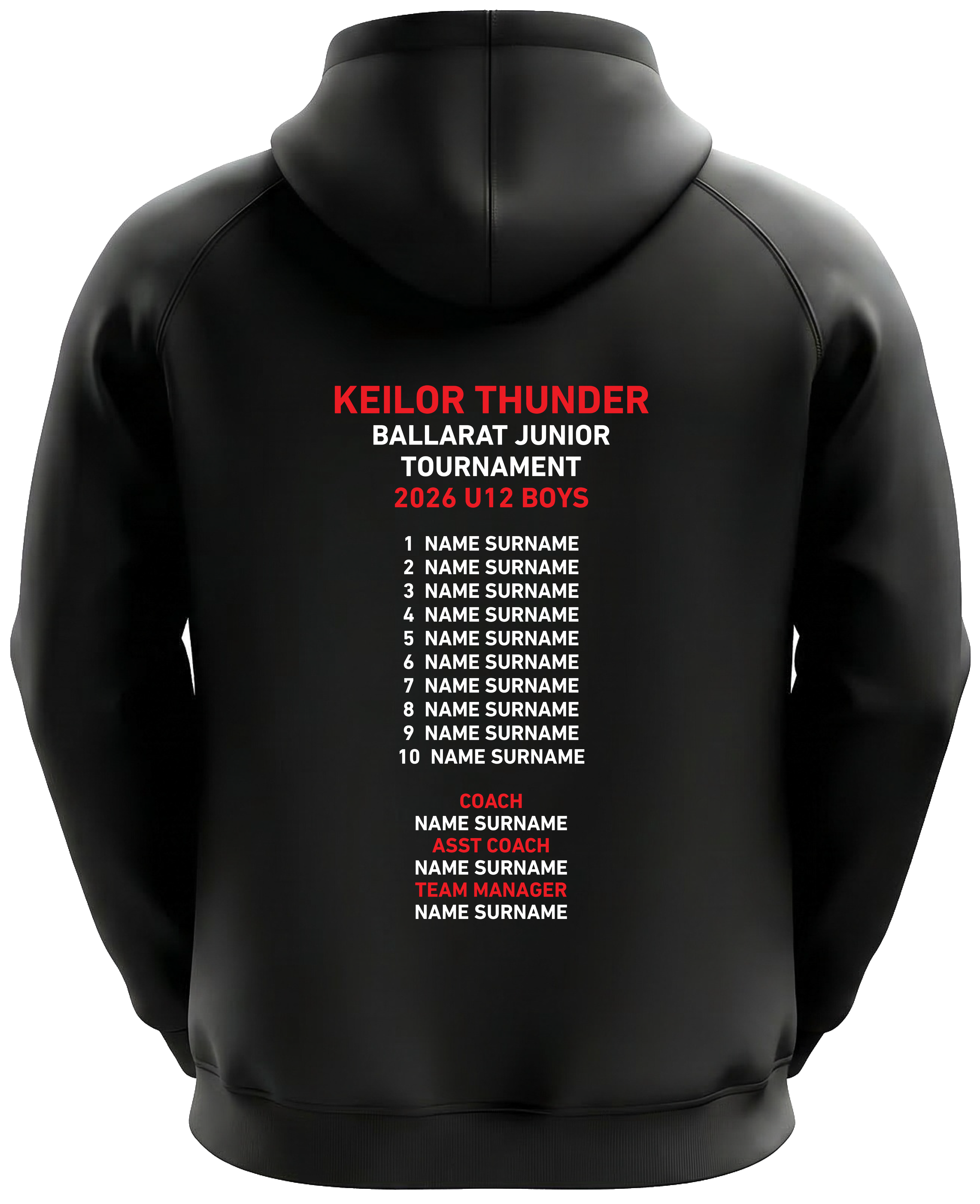 Keilor Thunder Ballarat Tournament 2026 Hoodie