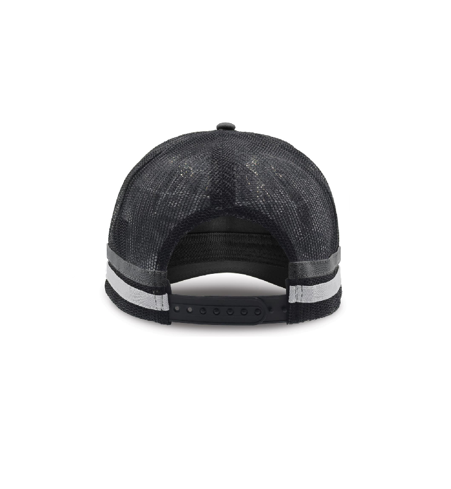 Striped Trucker Cap - Go Grey In May